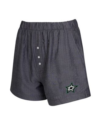 Women's 2-Pack Charcoal Dallas Stars Boxer Shorts Set