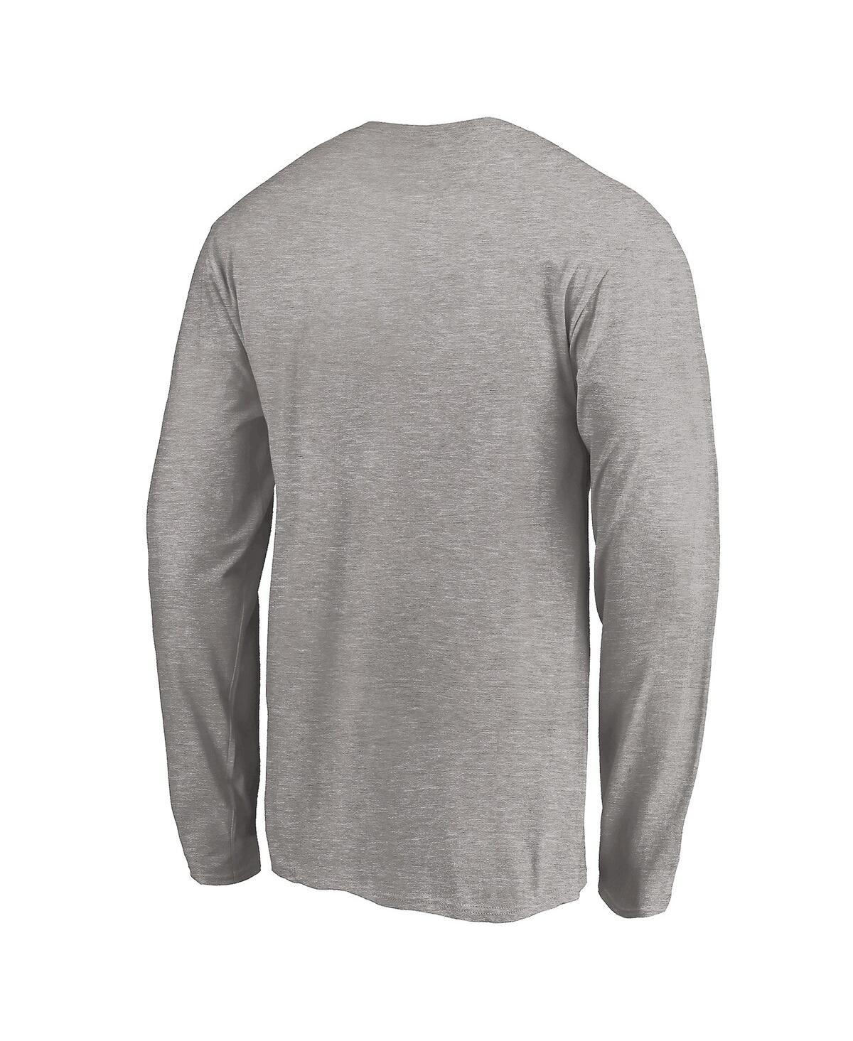 Fanatics Men's Heather Gray Houston Dynamo Long Sleeve T-shirt In Gray