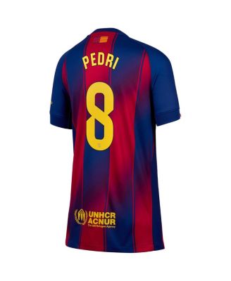 Big Boys and Girls Pedri Blue Barcelona 2025/26 Home Replica Jersey