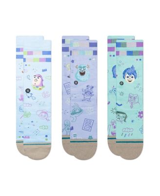 Stance - Big Boys and Girls Pixar Crew Socks 3-Pack Box Set
