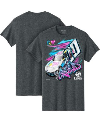 Stewart-Haas Racing Team Collection - Men's Heather Charcoal Sheldon Creed Friends of Jaclyn Car T-Shirt