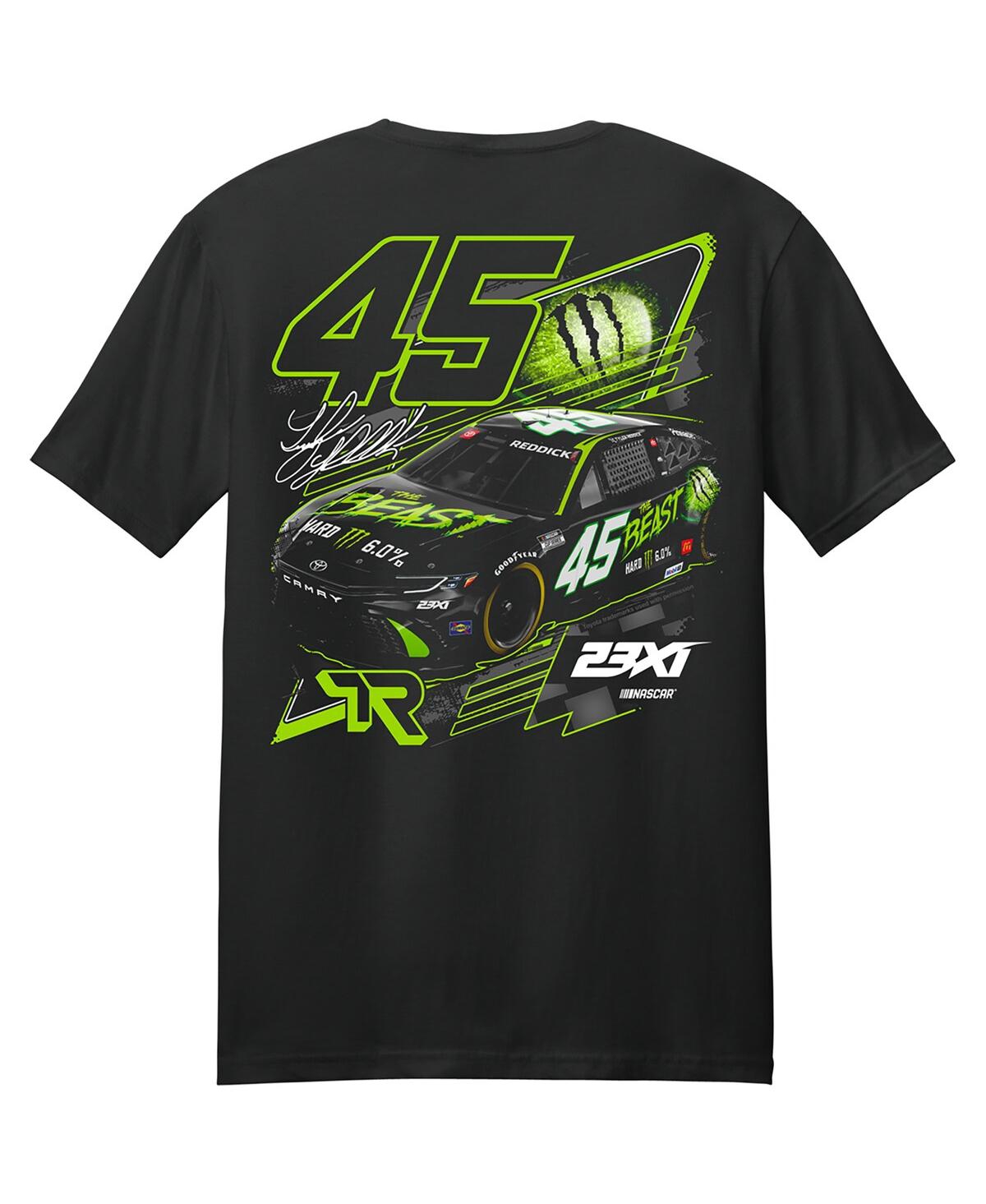 23xi Racing Black Tyler Reddick Beast Car T-shirt In Black