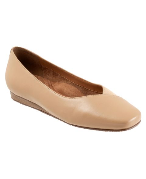 Женские балетки SoftWalk Vina Flat, цвет: Бежевый