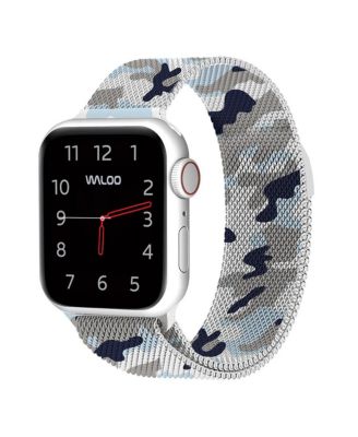 Waloo Camo Magnetic Mesh Replacement Band for Apple Watch - Camo blue