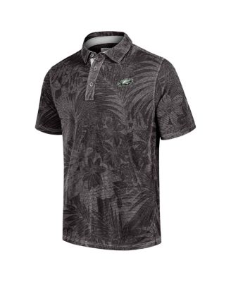 Men's Black Philadelphia Eagles Sport Santiago Paradise Polo Shirt