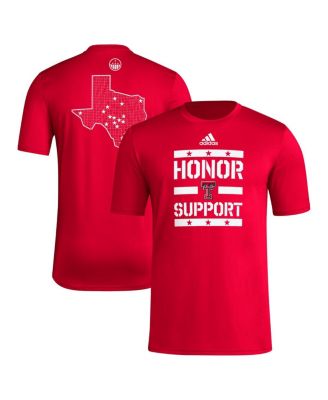 adidas - Men's Red Texas Tech Red Raiders Honor  Support T-Shirt
