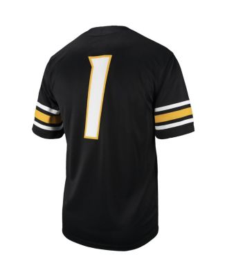 Men's 1 Black Missouri Tigers Untouchable Football Replica Jersey