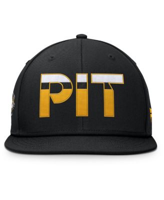 Men's Black Pittsburgh Penguins Authentic Pro Rink Snapback Hat