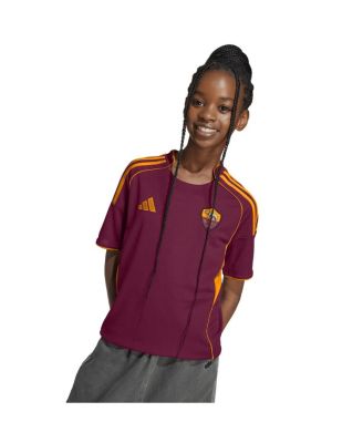 Big Boys and Girls Red AS Roma 2025/26 Home Replica Jersey