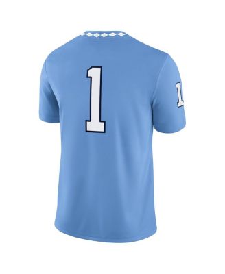 Men's 1 Carolina Blue North Carolina Tar Heels Game Jersey