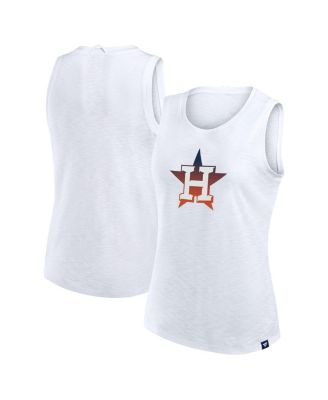 Fanatics - Women's White Houston Astros Activate Slub Tank Top