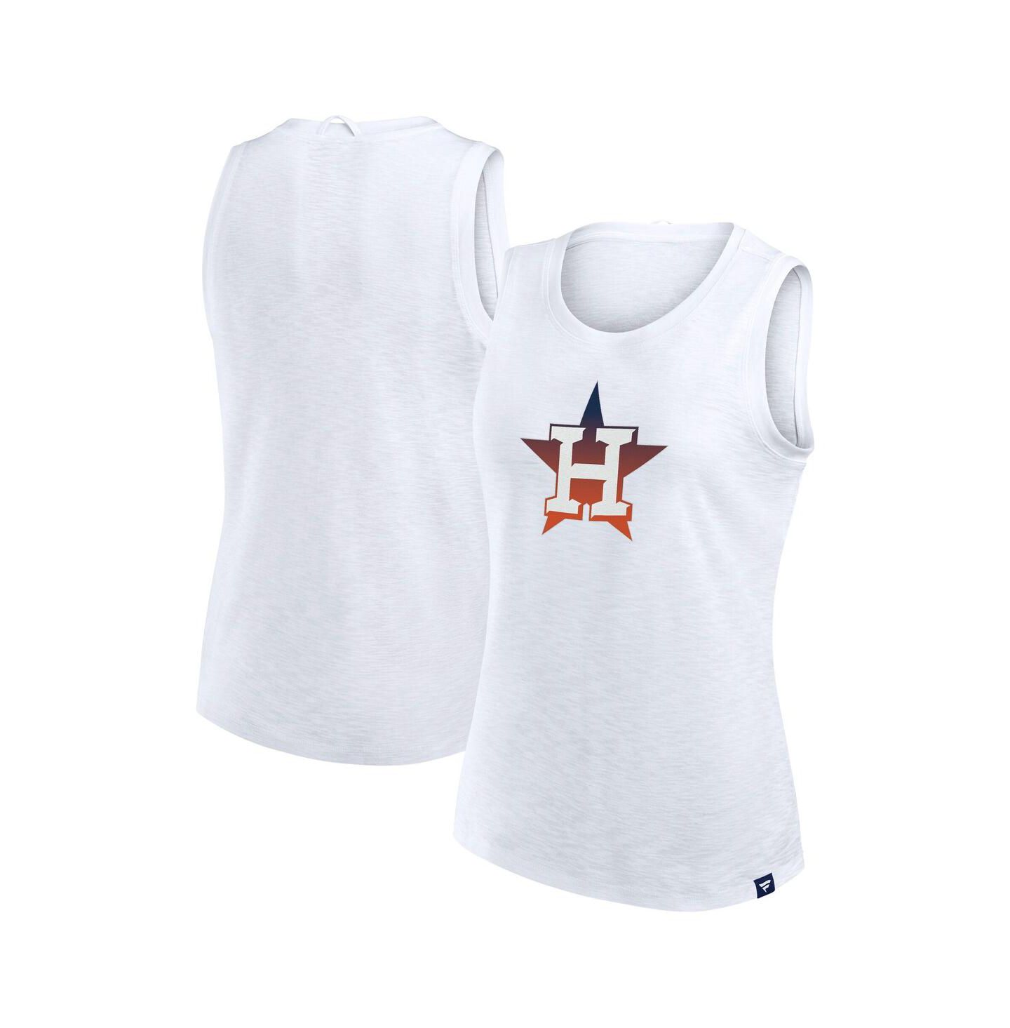 Женский топ Fanatics White Houston Astros Activate Slub — фото 1