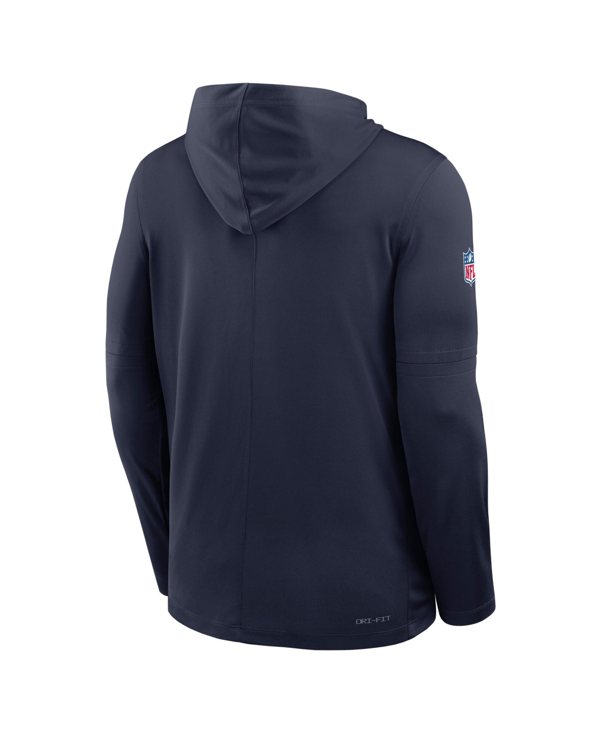 Nike Navy Dallas Cowboys Sideline Pure Fury Performance Long Sleeve Hoodie T-shirt In Blue
