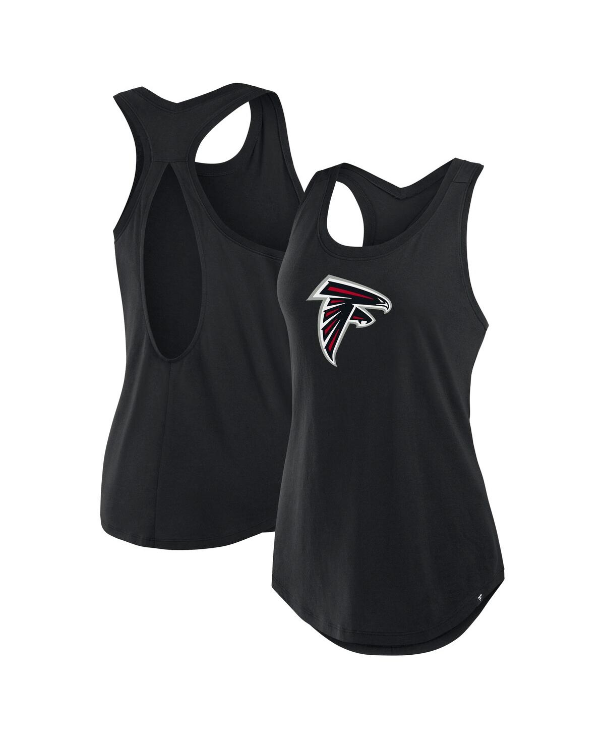 Fanatics Women's Black Atlanta Falcons Iron Fan Tank Top - Black