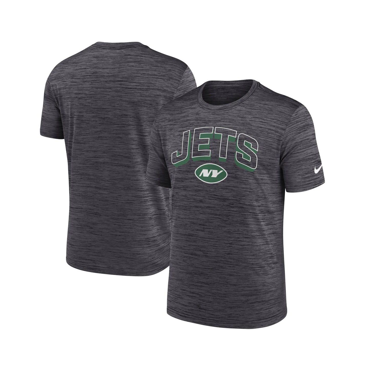 Мужская футболка Nike Charcoal New York Jets Velocity Performance — фото 1