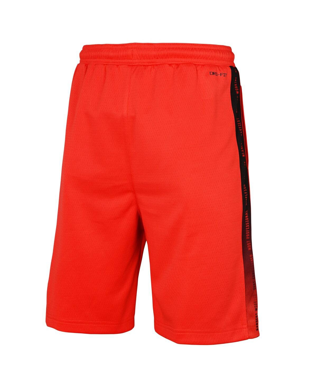 Nike Big Boys And Girls Red Miami Heat 2024/25 City Edition Swingman Performance Shorts In Red