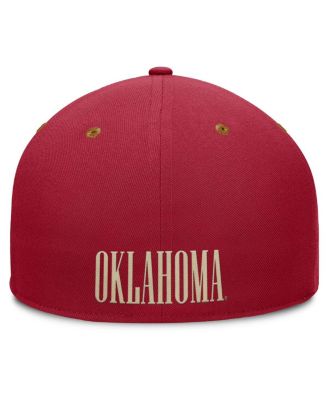 Men's Crimson/Brown Oklahoma Sooners NoBo Fitted Hat