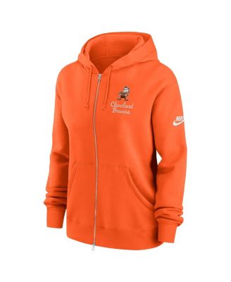 Women's Orange Cleveland Browns Phoenix Rewind Full-Zip Hoodie