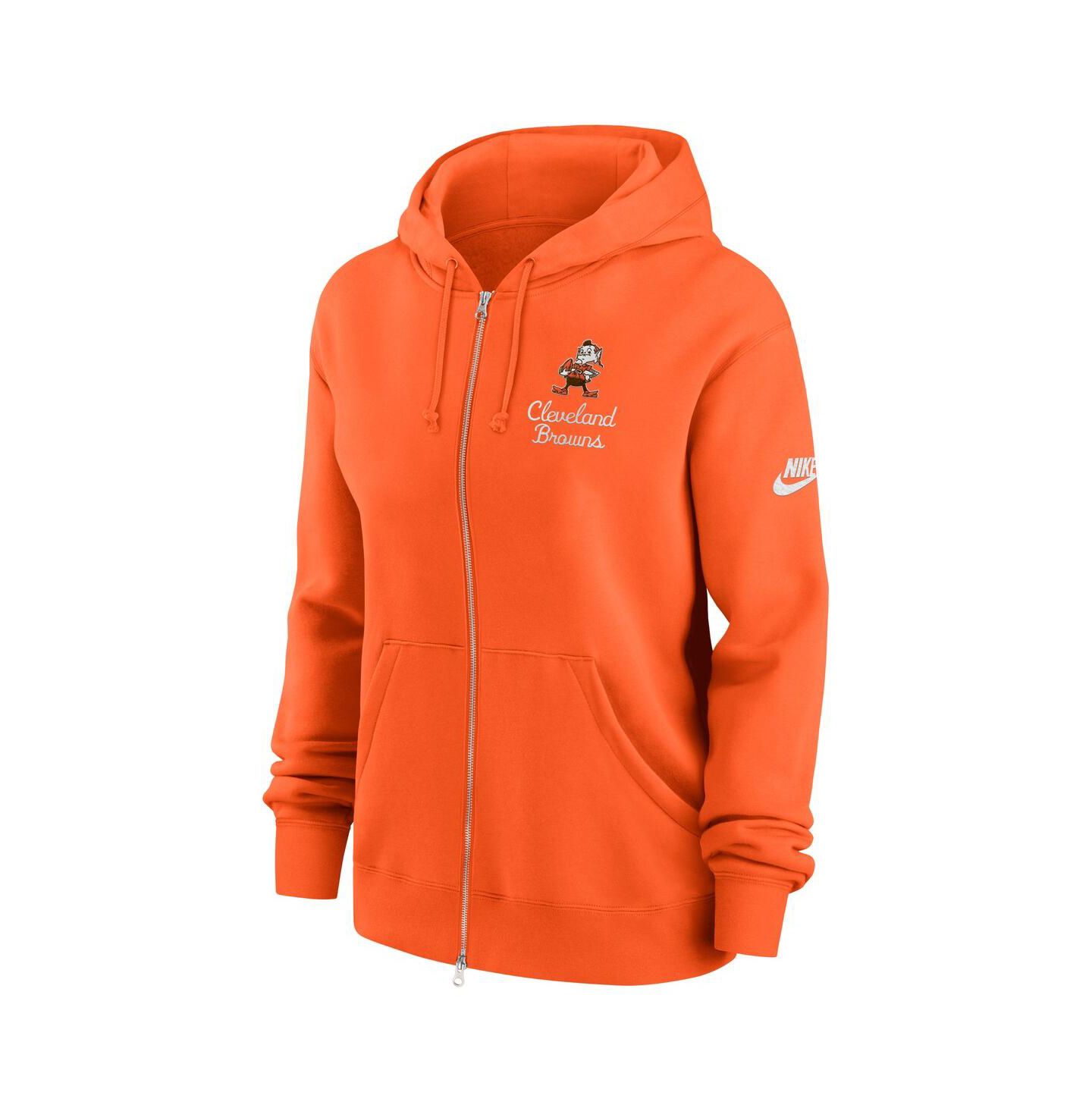 Женское худи Nike Orange Cleveland Browns Phoenix Rewind Full-Zip — фото 2