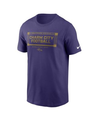 Men's Purple Baltimore Ravens Primetime Local Essential T-Shirt