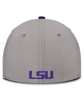Men's Gray LSU Tigers Rise Prep Performance Flex Hat