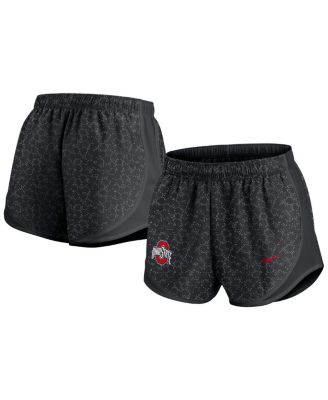 Nike - Women's Black Ohio State Buckeyes Tempo Pattern Performance Shorts