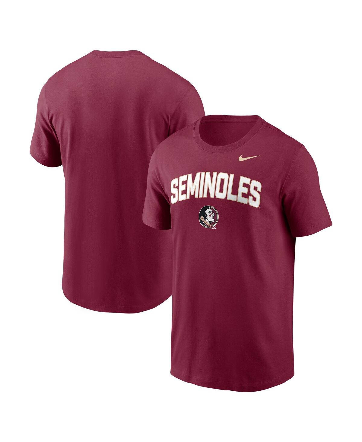 Nike Florida State Primetime Arch Stack  Men's College T-shirt In Burgundy