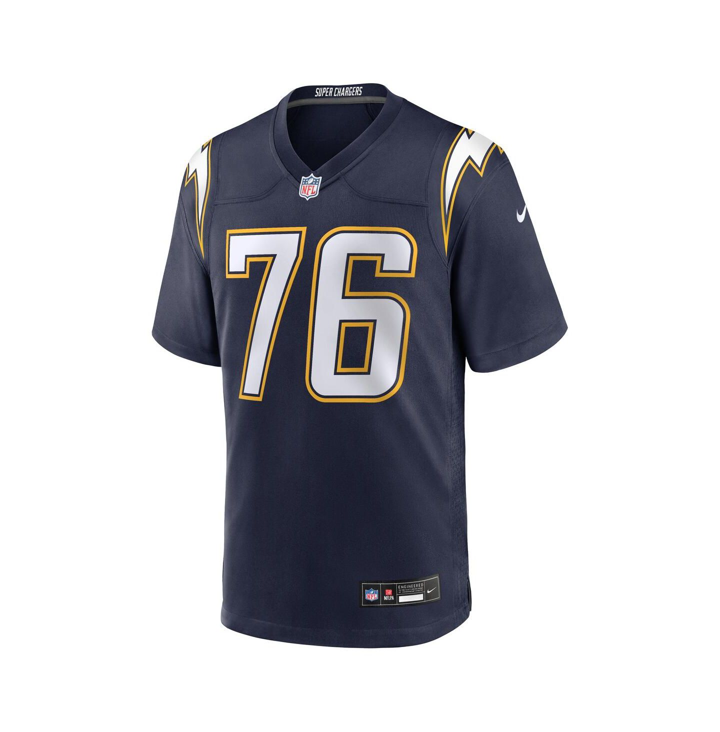 Мужской топ Nike Joe Alt Navy Los Angeles Chargers Alternate Super Chargers Game Player Jersey — фото 2