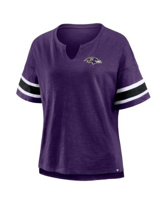 Women's Purple Baltimore Ravens Redzone Curl Route T-Shirt