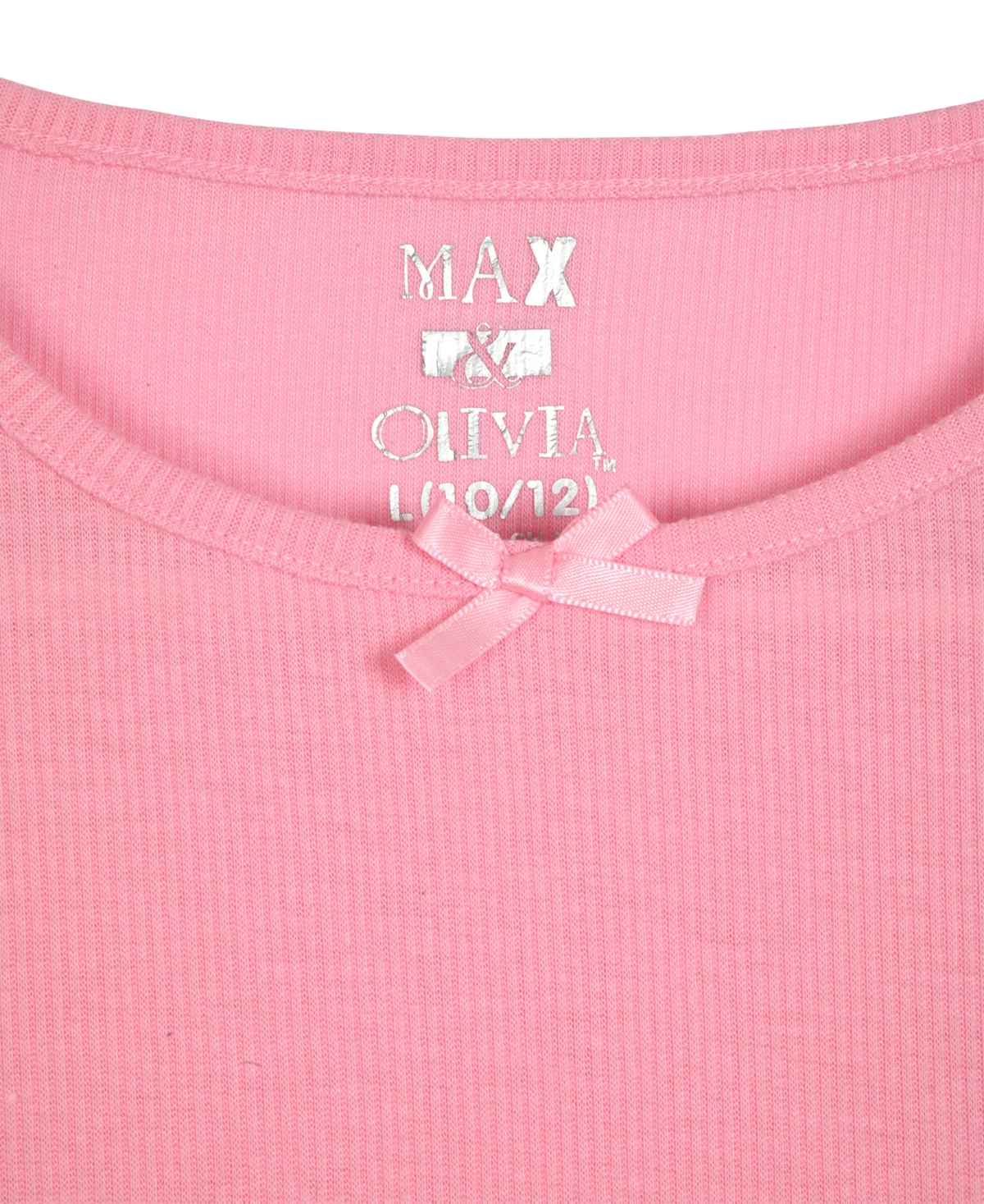 Max & Olivia Little And Big Girls 3-piece Bow Print Pajama Set In Blue