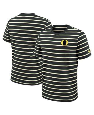 Men's Black Oregon Ducks Athletic Prep Legacy Summit Stripe T-Shirt