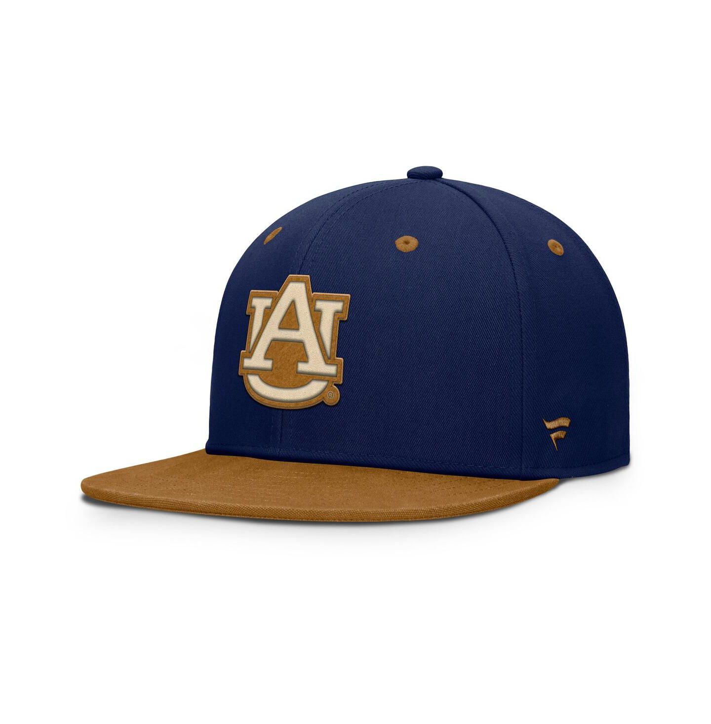 Мужская кепка Fanatics Navy/Brown Auburn Tigers NoBo Fitted Hat — фото 1
