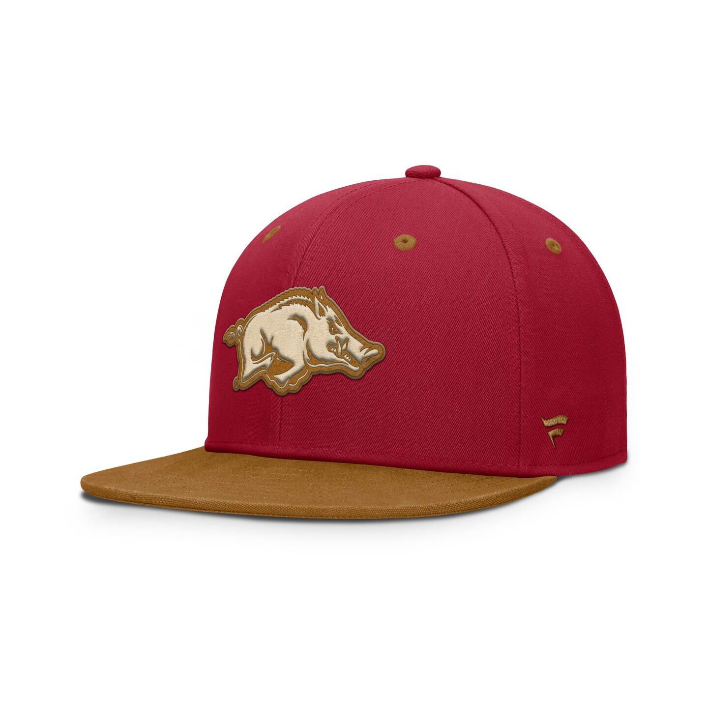 Мужская кепка Fanatics Cardinal/Brown Arkansas Razorbacks NoBo Fitted Hat — фото 1