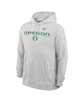 Men's Gray Oregon Ducks 2025 Sideline Performance Pullover Hoodie