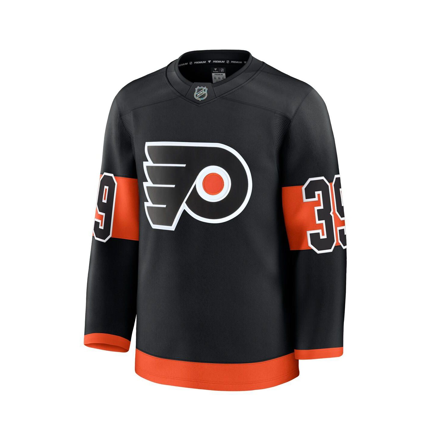 Мужской топ Fanatics Matvei Michkov Black Philadelphia Flyers Alternate Premium Jersey — фото 2