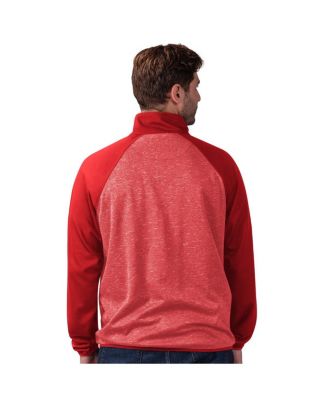 Men's Red Philadelphia Phillies Runners Raglan Full-Zip Track Jacket