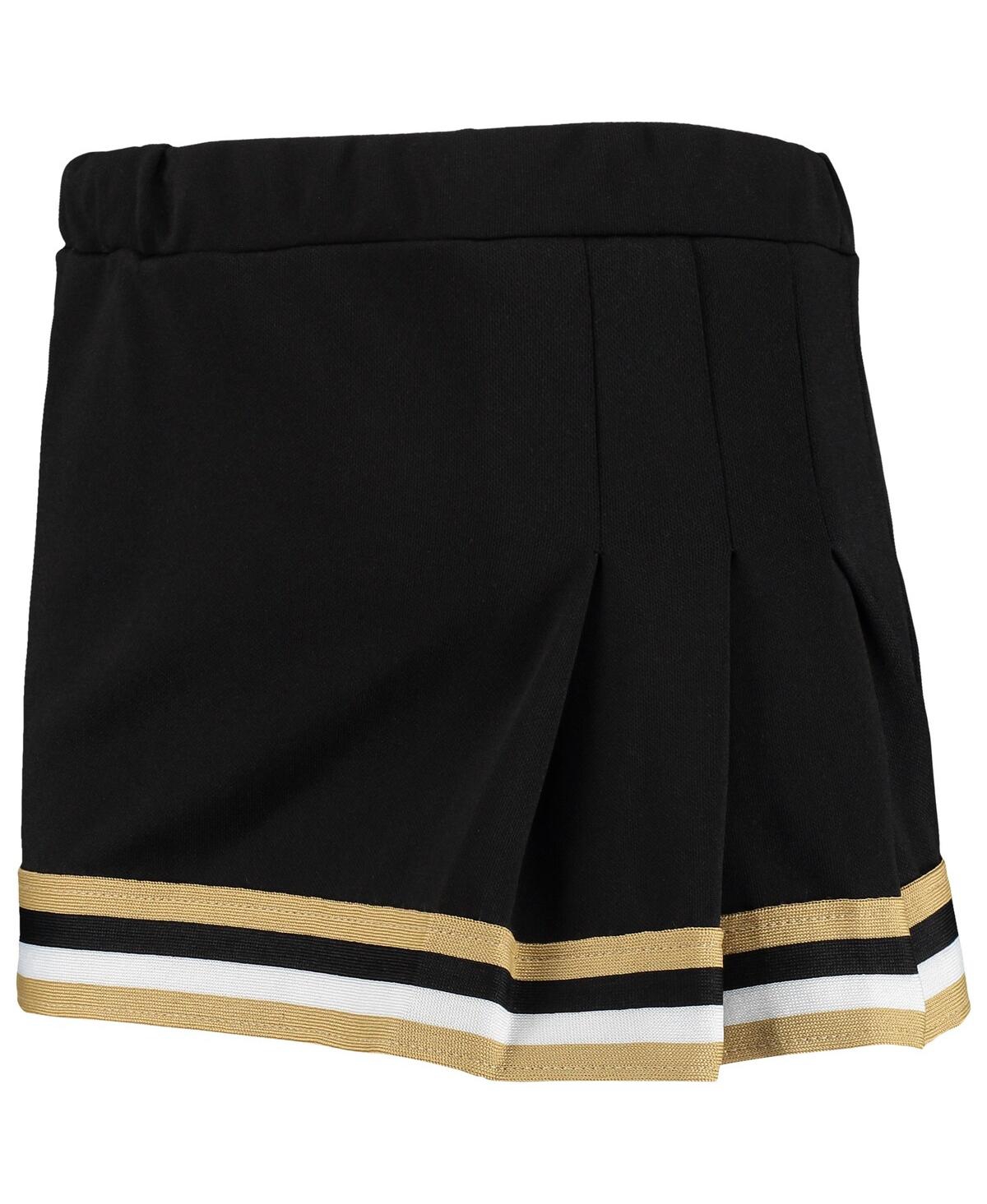 Little King Apparel Little King Big Girls 2-piece Black Purdue Boilermakers Cheer Set In Black
