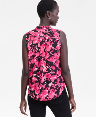 Women's Printed Surplice Tank Top, Macy's Exclusive