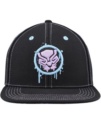 Big Boys and Girls Black Panther Glow-in-the-Dark Snapback Hat