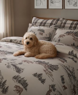 Home Lodge Toile Reversible 3-Pc. Comforter Set, Full/Queen