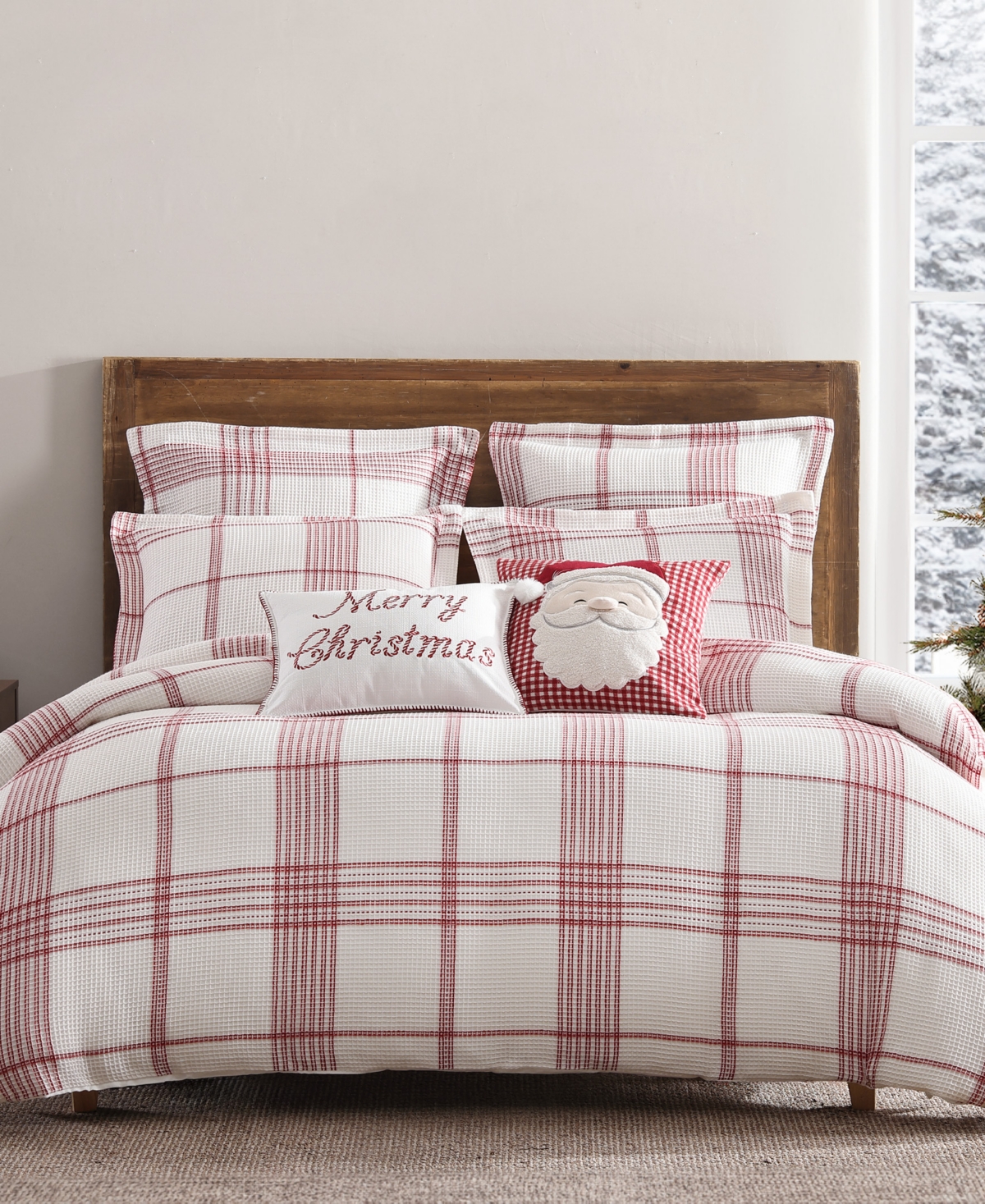 Levtex Home Peppermint Plaid 2-pc. Comforter Set, Twin In Red