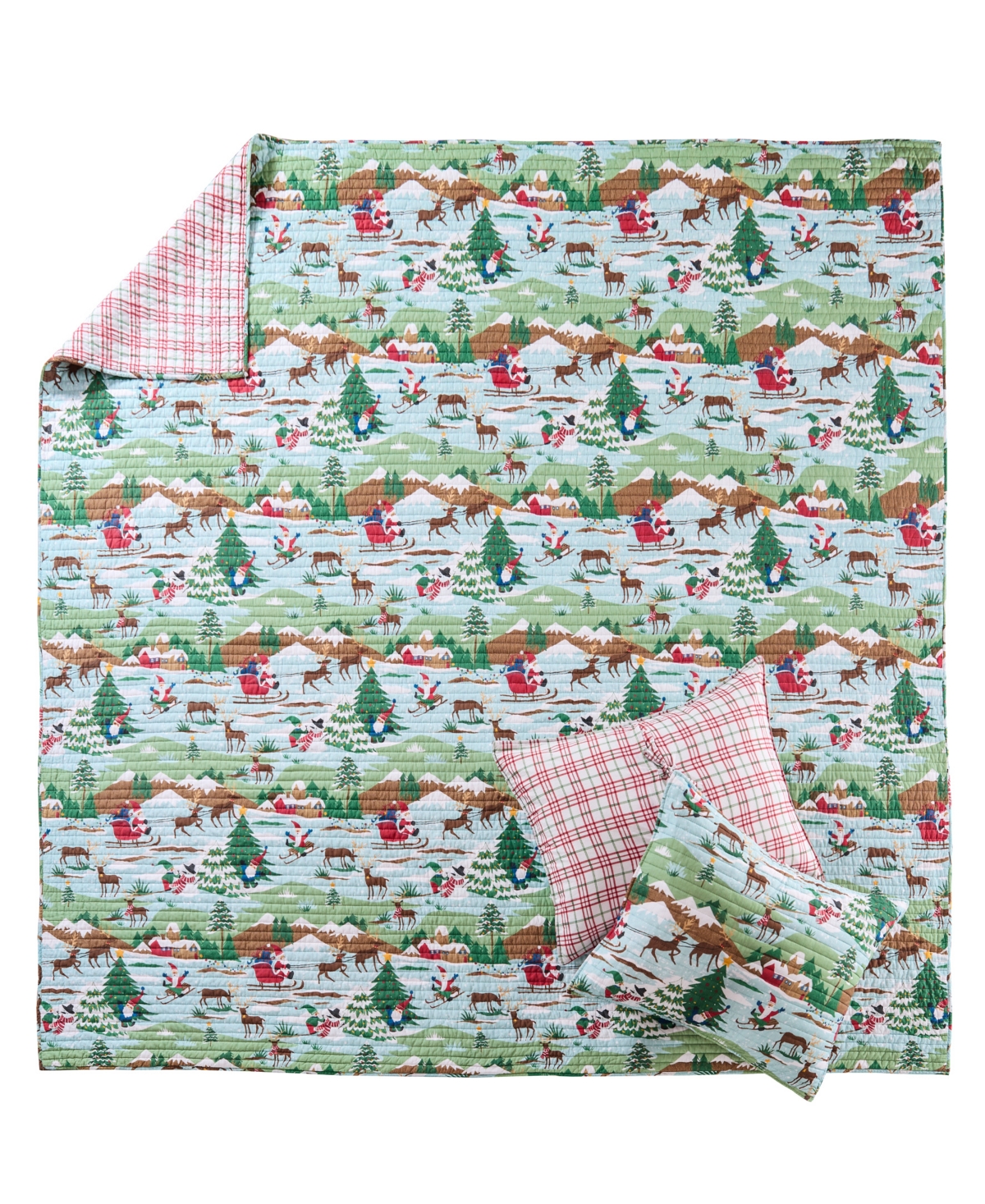 Levtex Home Merry Mountains Reversible 2-pc. Quilt Set, Twin/twin Xl In Blue