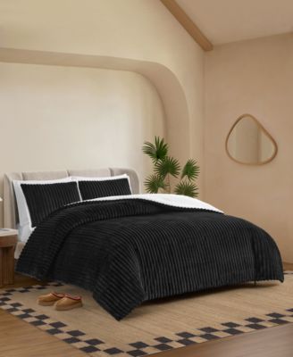 Avery Ribbed 3-Pc. Comforter Set, King