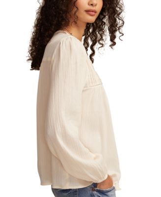 Women's Peasant Button Down Blouse