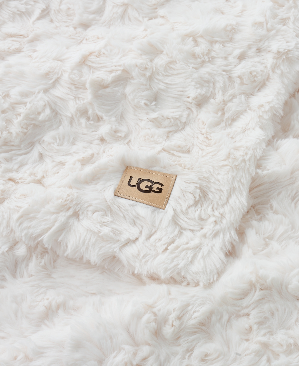 Ugg Adalee Faux Fur Throw, 50" X 70" In White