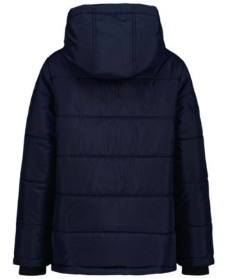 Big Boys' Sleeve Logo Full Zip Puffer Jacket