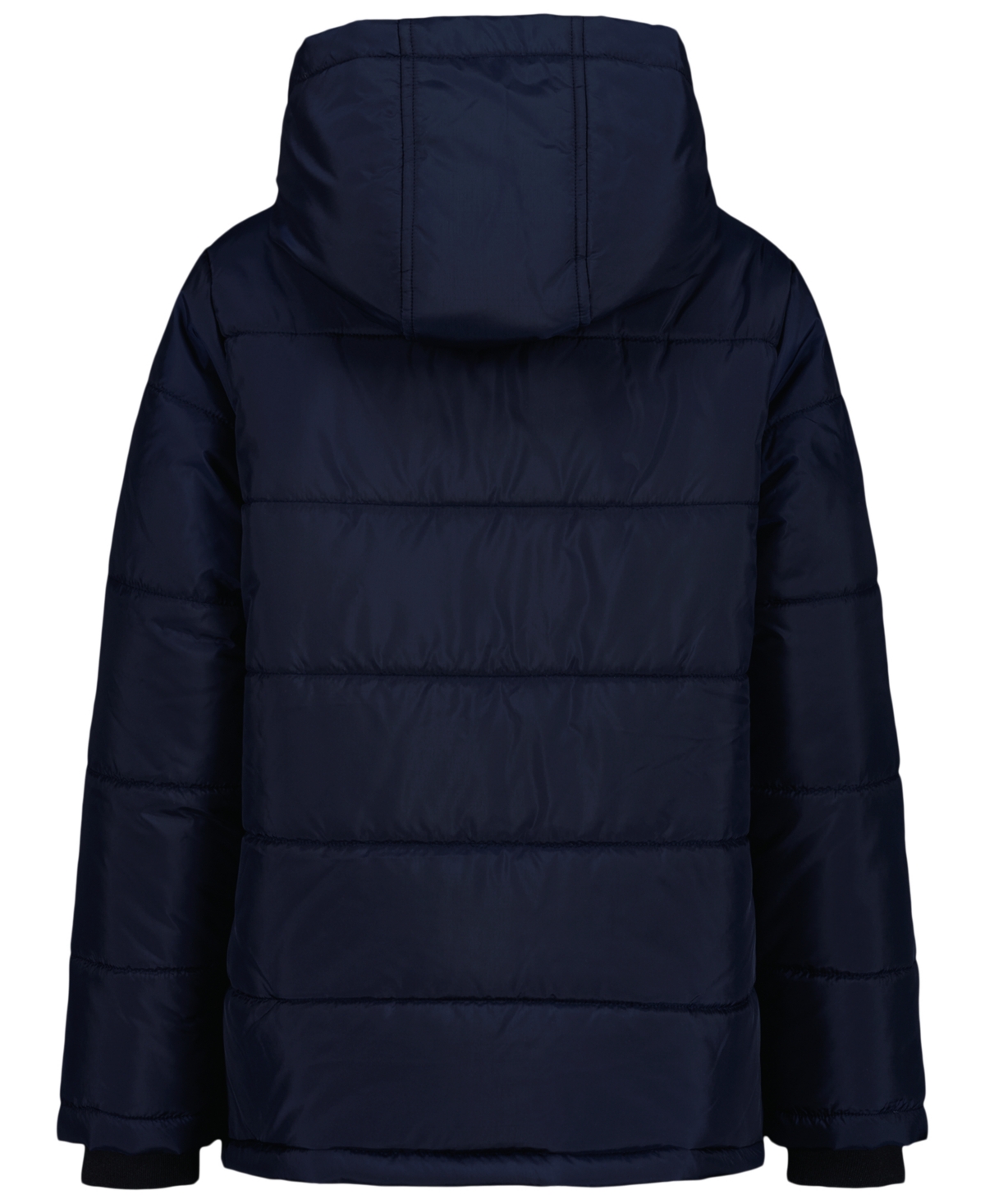 Tommy Hilfiger Big Boys Sleeve Logo Full Zip Puffer Jacket In Blue