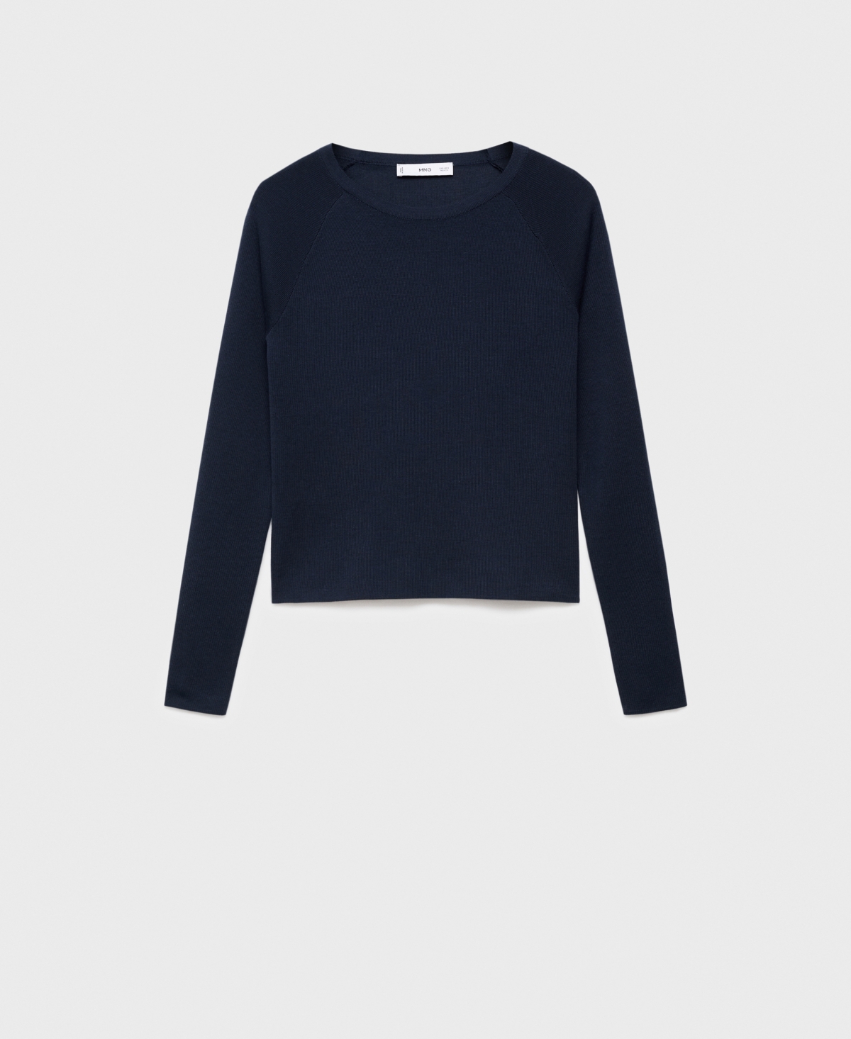 Mango Women's Long-sleeved Fine-knit Sweater In Blue