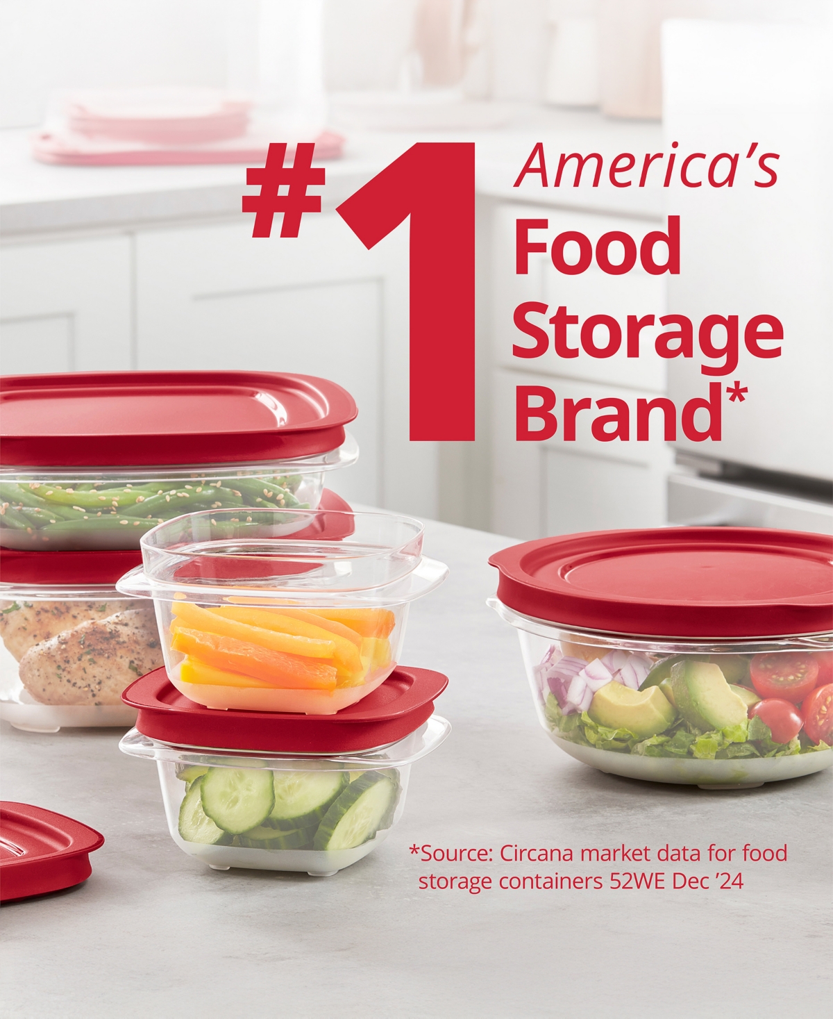 Rubbermaid EasyStore Large Food Storage Containers with Lids, 18-Pc. Set