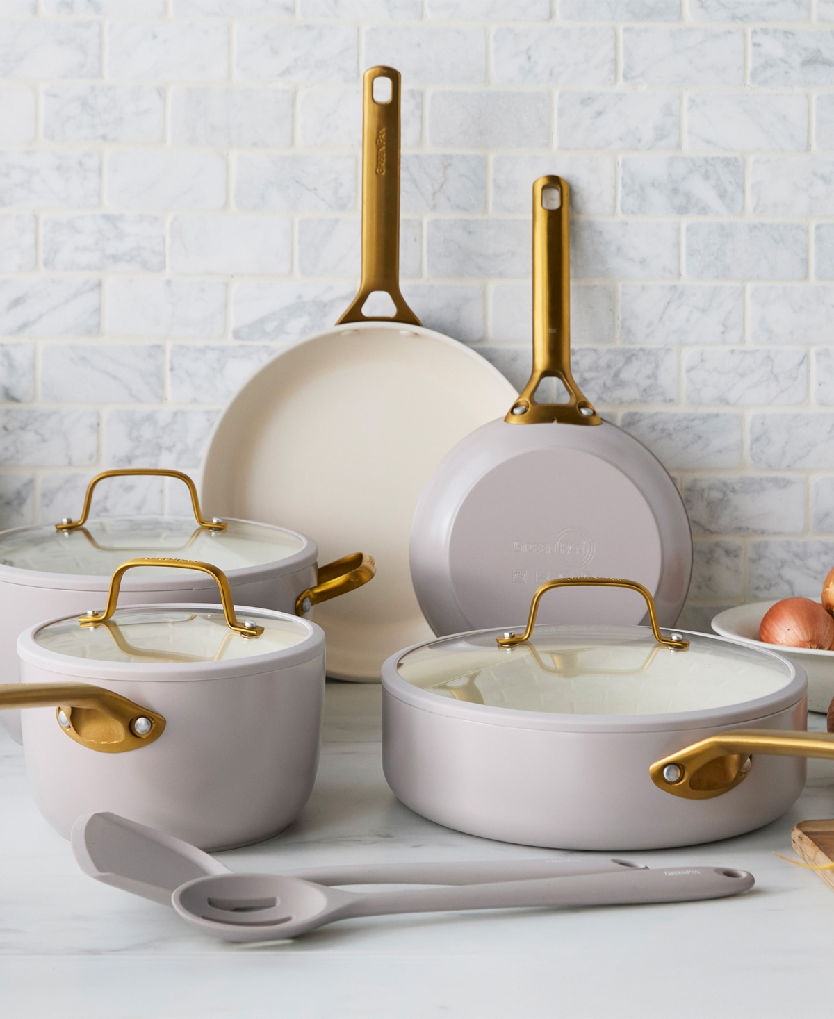 Greenpan Reserve 10-pc. Nonstick Cookware Set In Brown